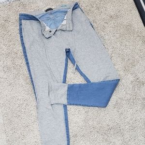 blue jean sweatpants